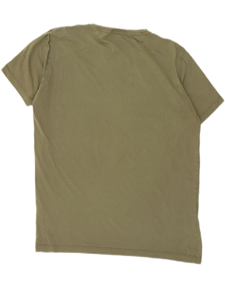 REPLAY Herre Grafisk T-Shirt Top Stor Khaki