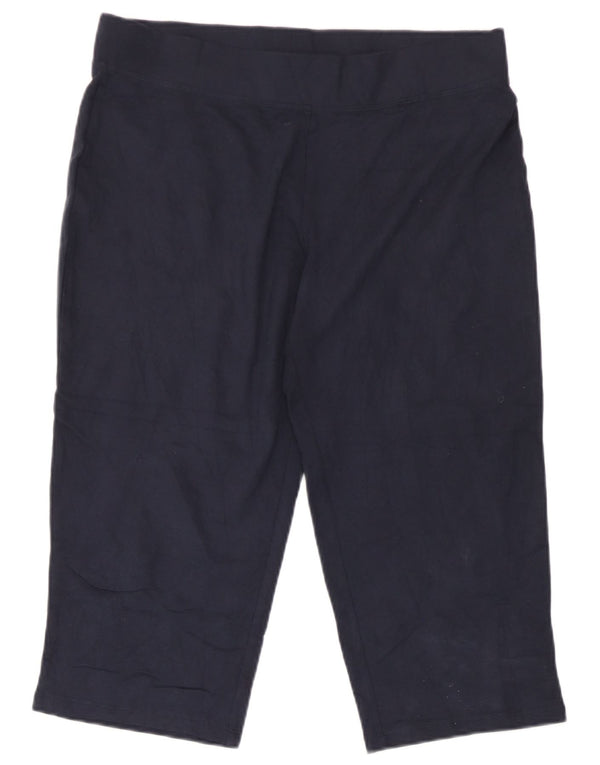Marks & Spencer Dame Capri træningsdragt Bukser UK 12 Medium Navy Blue