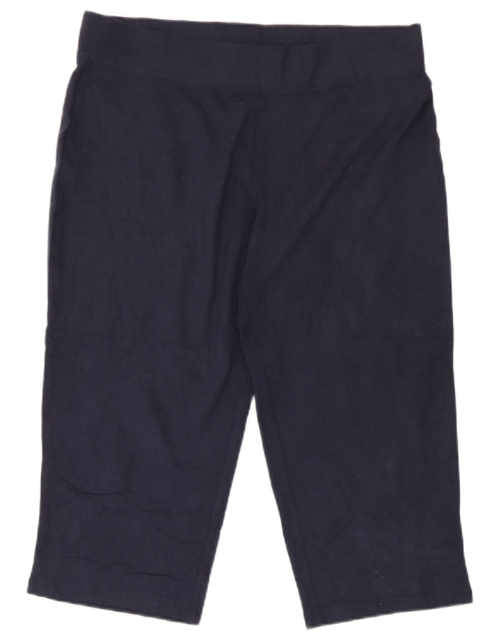 Marks & Spencer Dame Capri træningsdragt Bukser UK 12 Medium Navy Blue