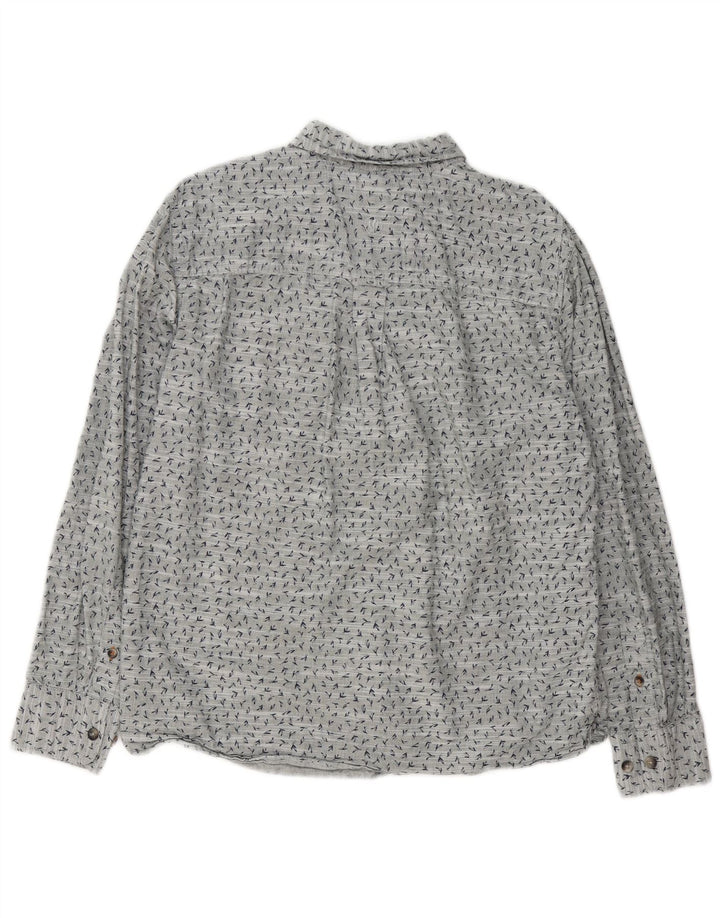 Fat Face Herre Regular Fit skjorte Medium Grey Flecked Bomuld