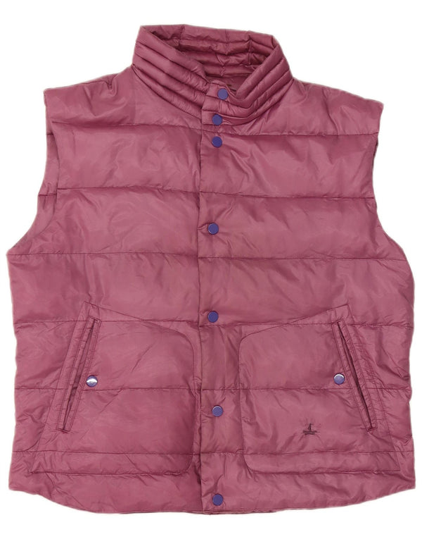 Navigare Womens Crop Oversized Polstret Gilet UK 18 XL Lilla Nylon