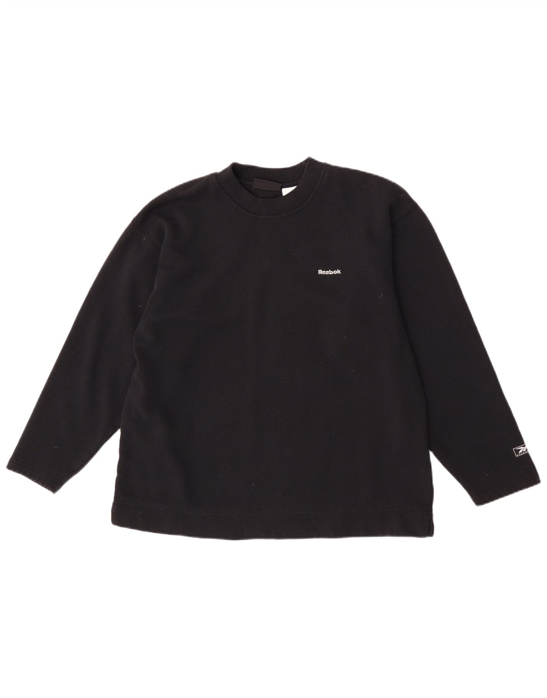 Reebok Dame Sweatshirt Jumper UK 12 Medium Sort Polyester