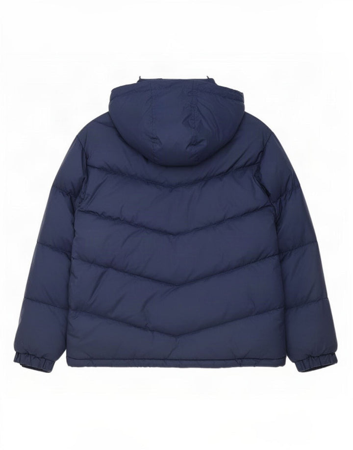 Ellesse Dame Hætte Polstret Jakke UK 12 Medium Navy Blue Polyester