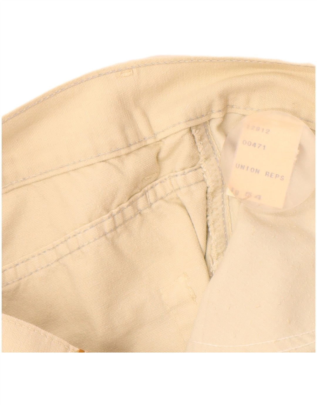 WILD JEANS Herre tilspidsede Casual Bukser IT 54 2XL W34 L33 Beige Bomuld