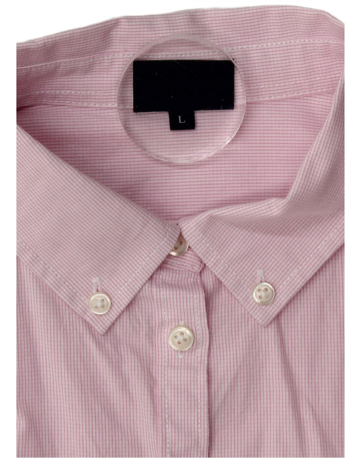 Kappa Dameskjorte UK 16 Large Pink Ternet Bomuld