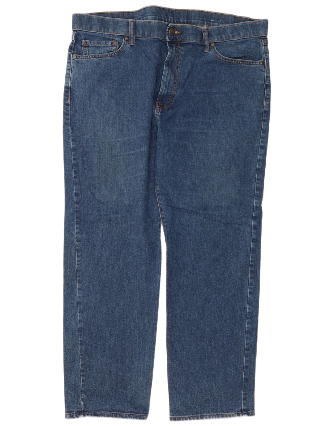 Marks & Spencer Straight Jeans til mænd W40 L29 Blå Bomuld