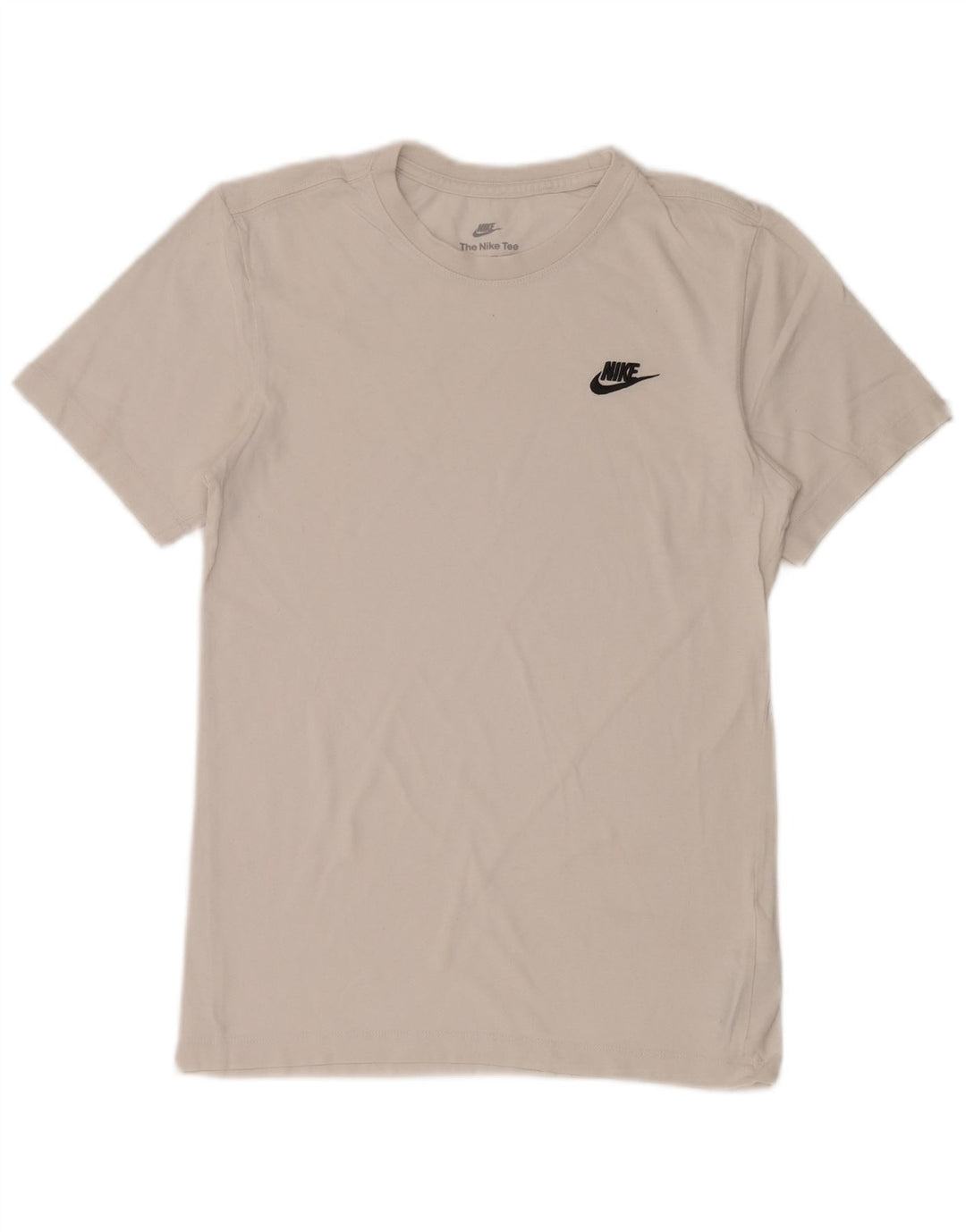 NIKE Mens T-Shirt Top XS White Cotton