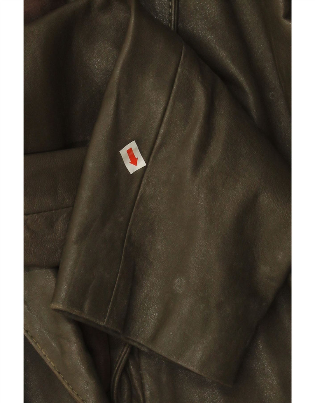Vintage dame læderjakke UK 14 Medium Khaki