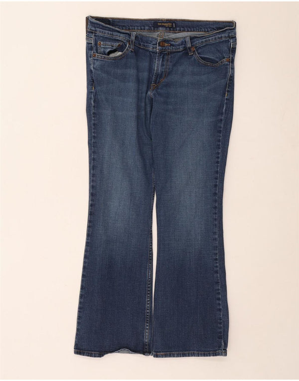 Levi's Womens 524 Too Superlow Bootcut Jeans Størrelse 13 Large W34 L28 Blå
