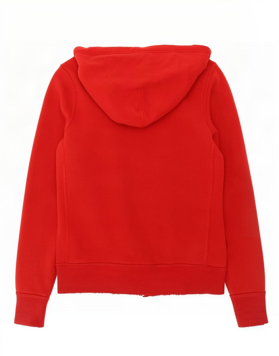 Abercrombie & Fitch Herre Distressed Graphic Zip Hoodie Sweater Medium Red