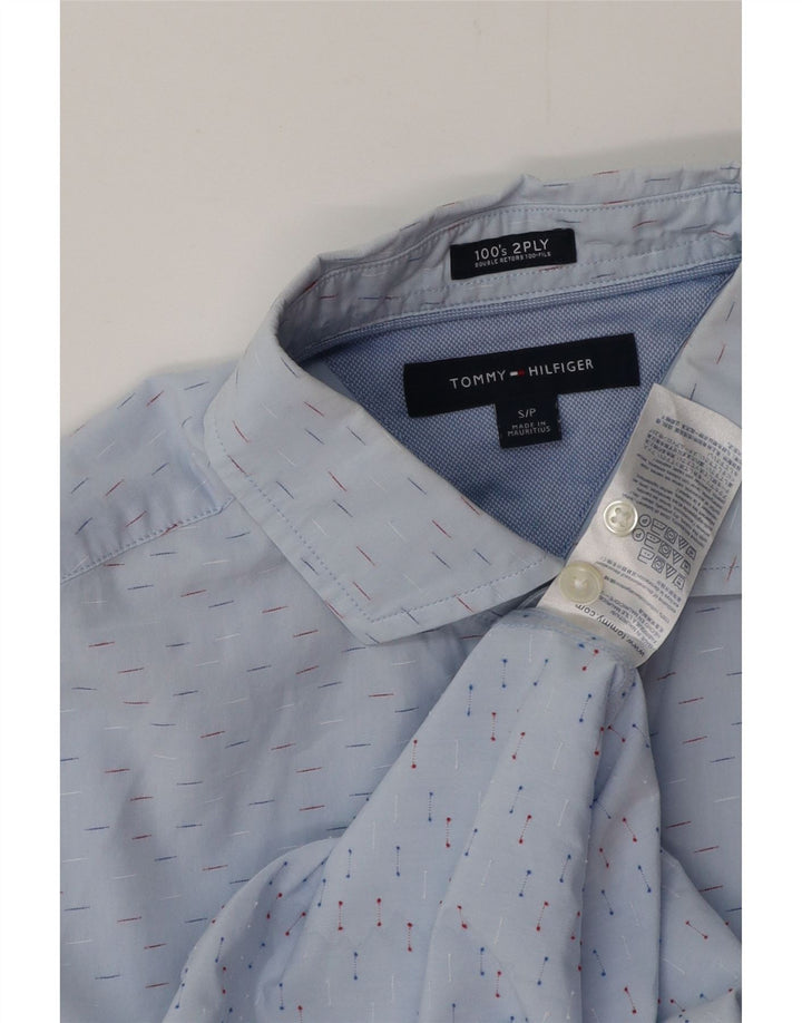 TOMMY HILFIGER Herreskjorte, lille blåflettet bomuld