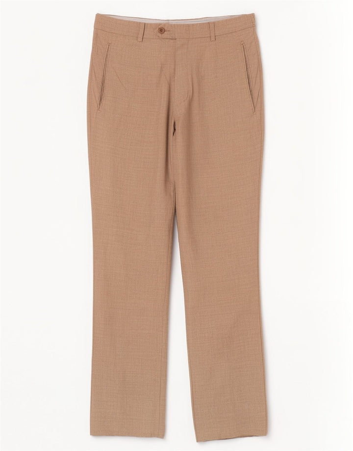 Vintage herre lige jakkesæt bukser W32 L30 Beige