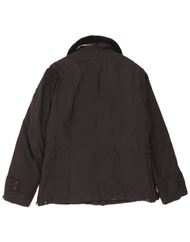 Blauer Militærjakke til kvinder UK 18 XL Sort