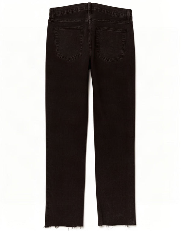 Gap Womens Crop Højtaljede tilspidsede jeans W30 L26 sort bomuld