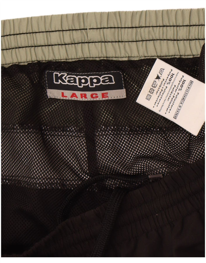 Kappa Herre træningsdragt Bukser Joggers Large Sort Colourblock Polyester