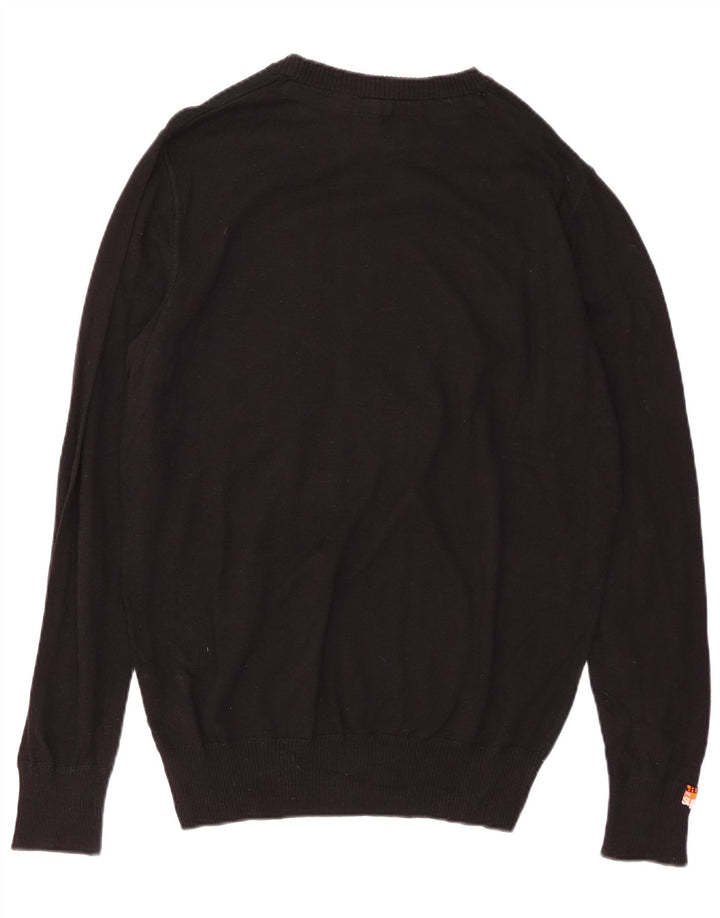 SUPERDRY Herre sweater med rund hals XL sort bomuld
