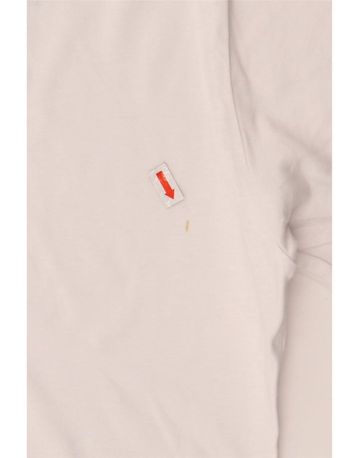 North Sails Herre Grafisk T-Shirt Top Lille Hvid Bomuld