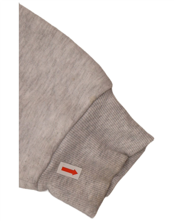 Topshop Dame Høj Oversized Hoodie Jumper UK 10 Small Grå Polyester