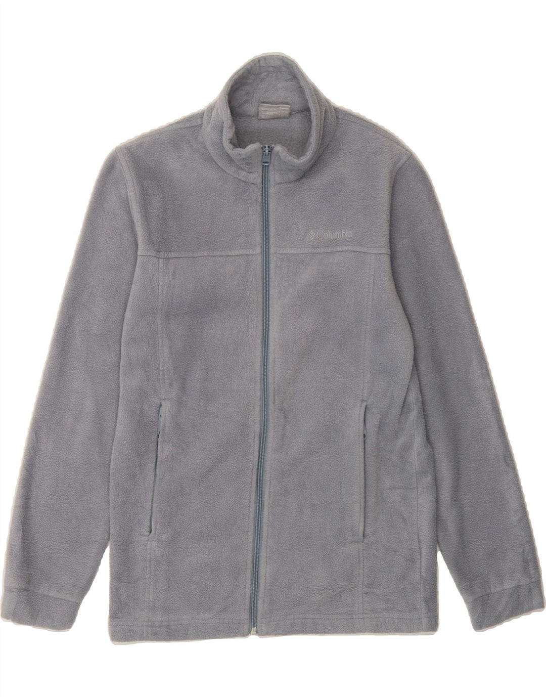 COLUMBIA Girls Fleece Jacket 14-15 Years Large Grey Polyester Vintage Columbia and Second-Hand Columbia from Messina Hembry 