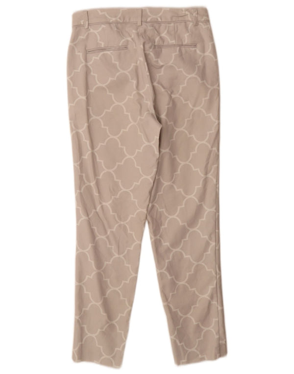 MINT VELVET Dame Slim Chino Bukser UK 8 Small W26 L27 Grå Geometrisk