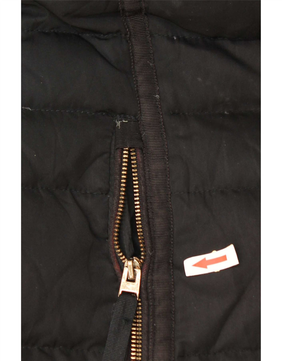 Zara Womens Polstret Frakke UK 10 Small Black Polyester