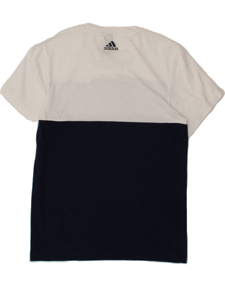 ADIDAS Mens Graphic T-Shirt Top Medium Multicoloured Colourblock Vintage Adidas and Second-Hand Adidas from Messina Hembry 