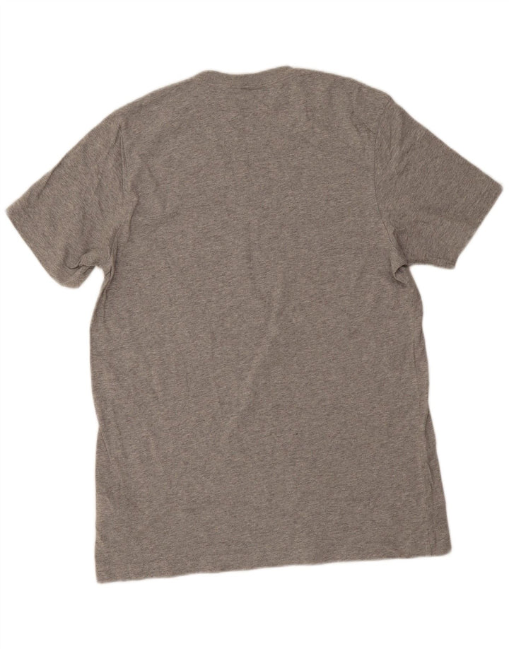 Adidas Herre grafisk T-shirt top mellemgrå bomuld