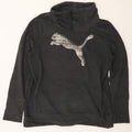 PUMA Womens Graphic Sweatshirt Jumper UK 16 Large Grey Cotton Vintage Puma and Second-Hand Puma from Messina Hembry 