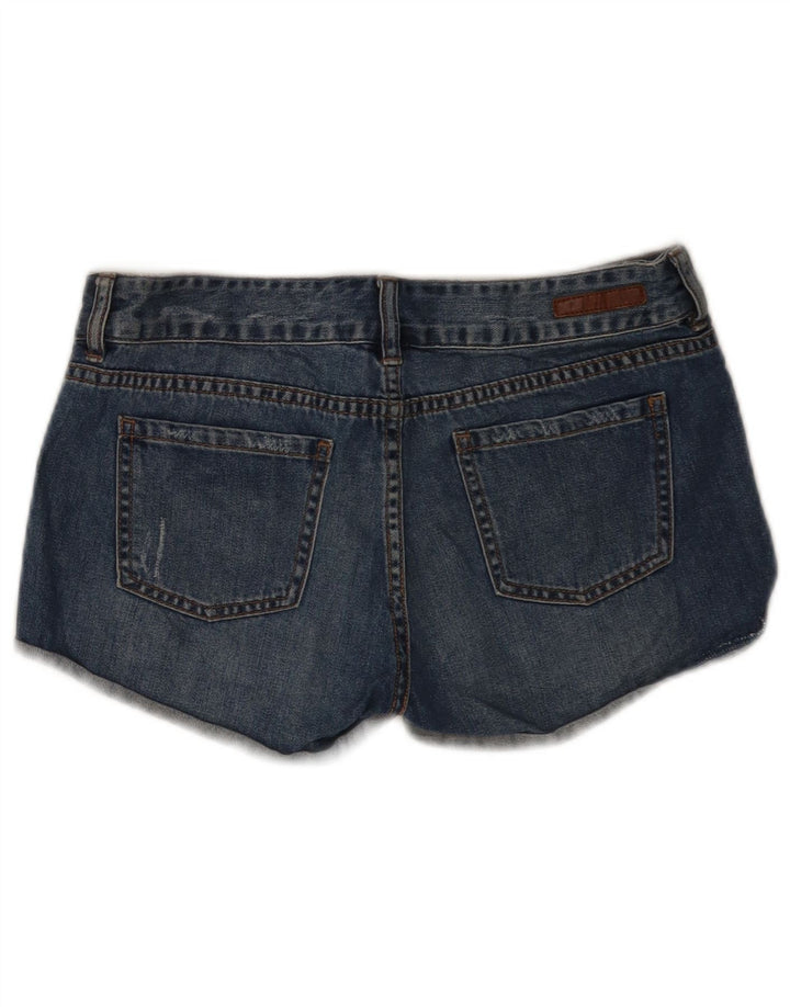 Billabong Womens Distressed Denim Shorts W28 Medium Blue Bomuld