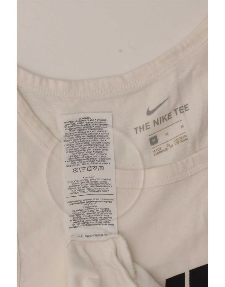 Nike Herre grafisk vest Top Medium Hvid Bomuld