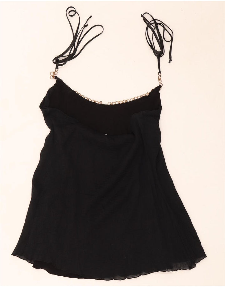 Marciano Dame Crop Cami Top UK 10 Small Black Bomuld