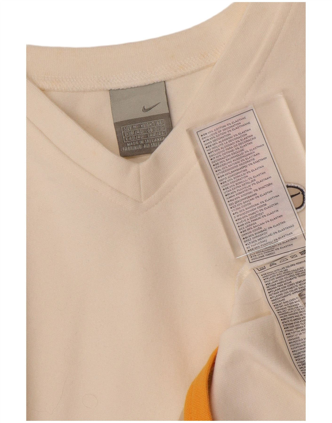 NIKE Womens Top Long Sleeve UK 10/12 Medium White Cotton
