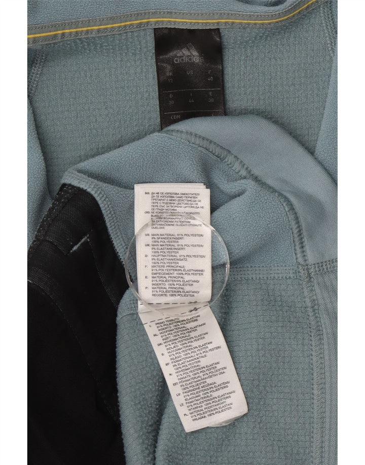 Adidas Terrex træningsdragt topjakke til kvinder UK 12 Medium Blue Colourblock