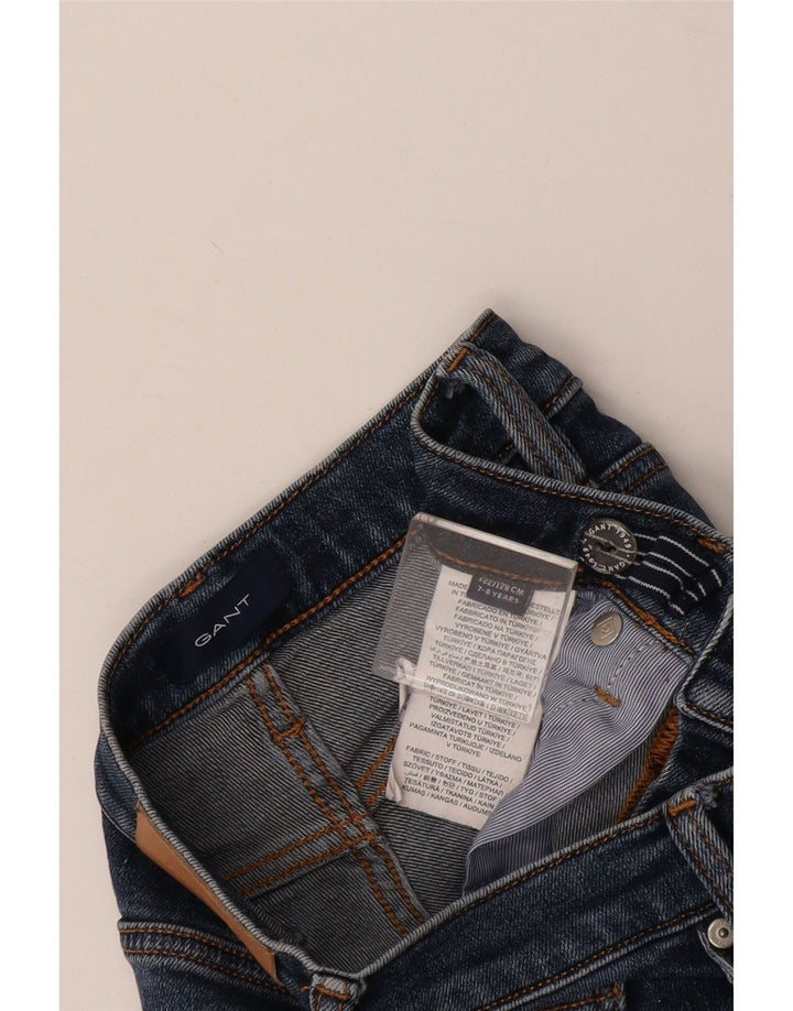 GANT Girls Slim Jeans 7-8 år W22 L19 Marineblå Bomuld