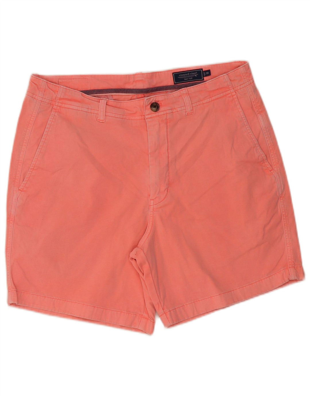VINEYARD VINES Herre Chino Shorts W33 Medium Pink Bomuld