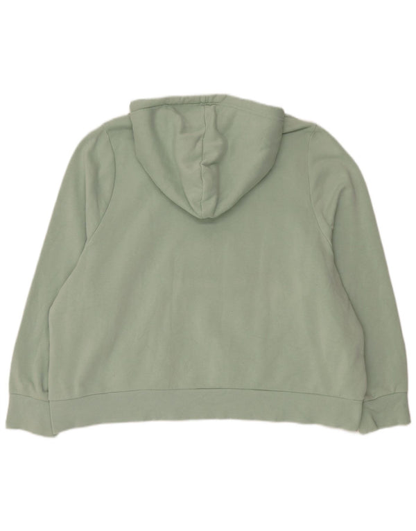 Adidas Graphic Hoodie Jumper UK 28/30 3XL Grøn Bomuld