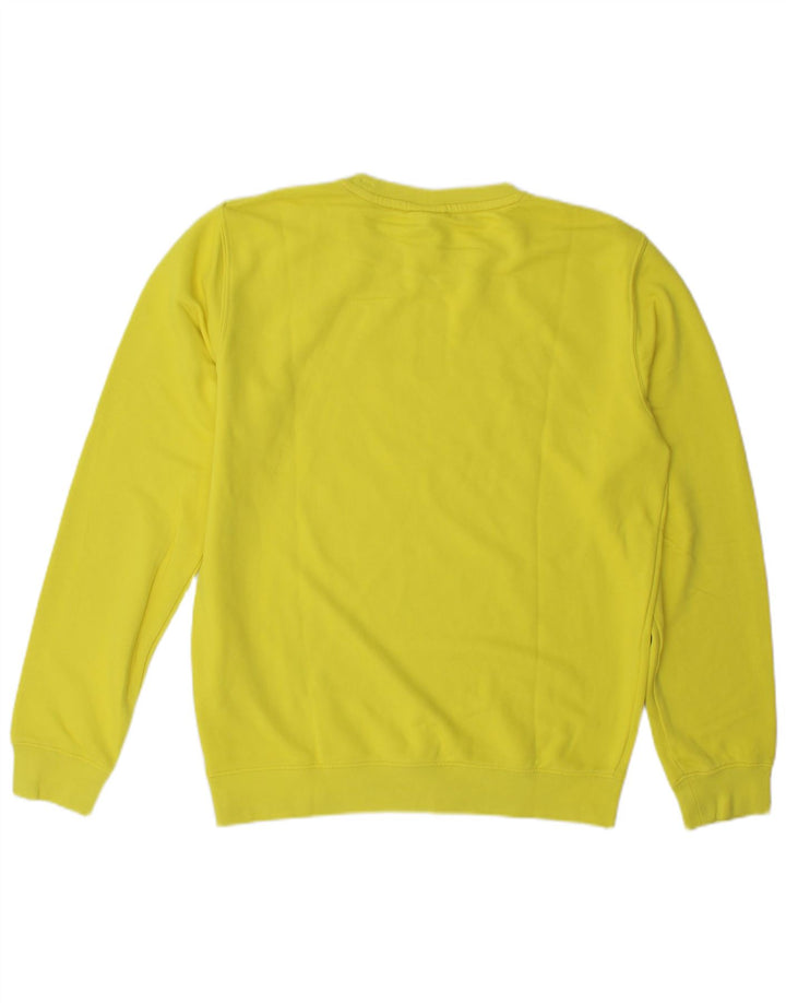 Champion Herre Grafisk Sweatshirt Jumper Medium Gul Bomuld