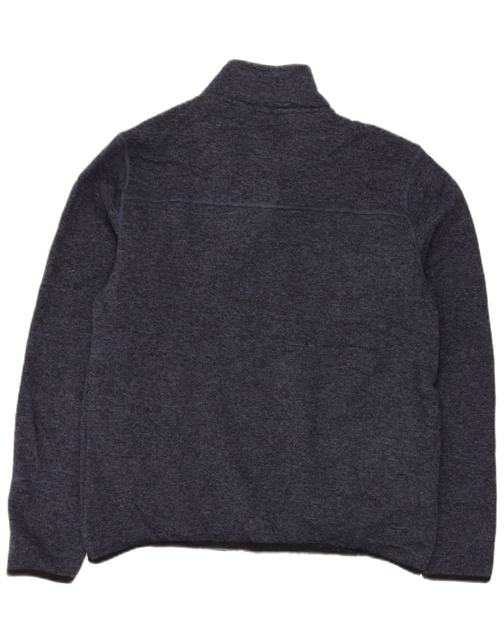 EDDIE BAUER Sweatshirt med lynlås til mænd, stor marineblå polyester