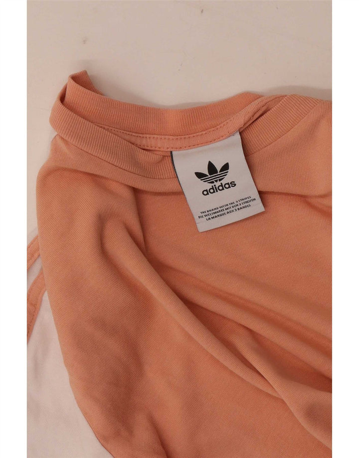 Adidas T-Shirt Top UK 14 Medium Pink Colourblock