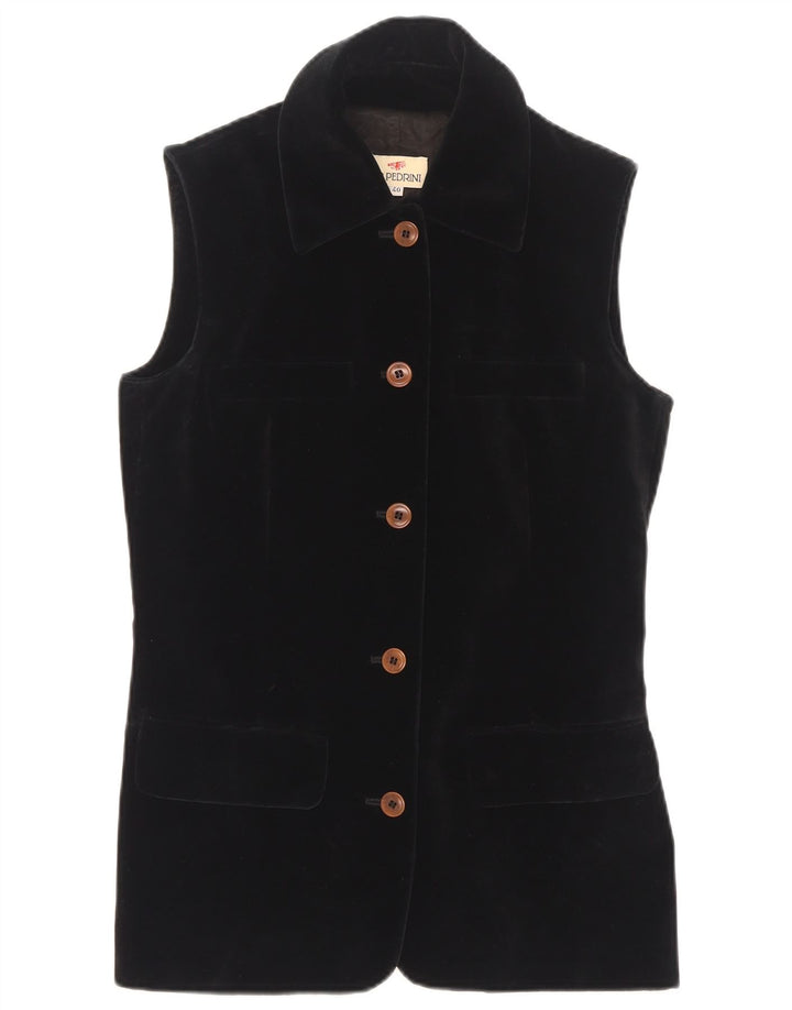DK.PEDRINI Dame Longline vest IT 40 Lille Sort