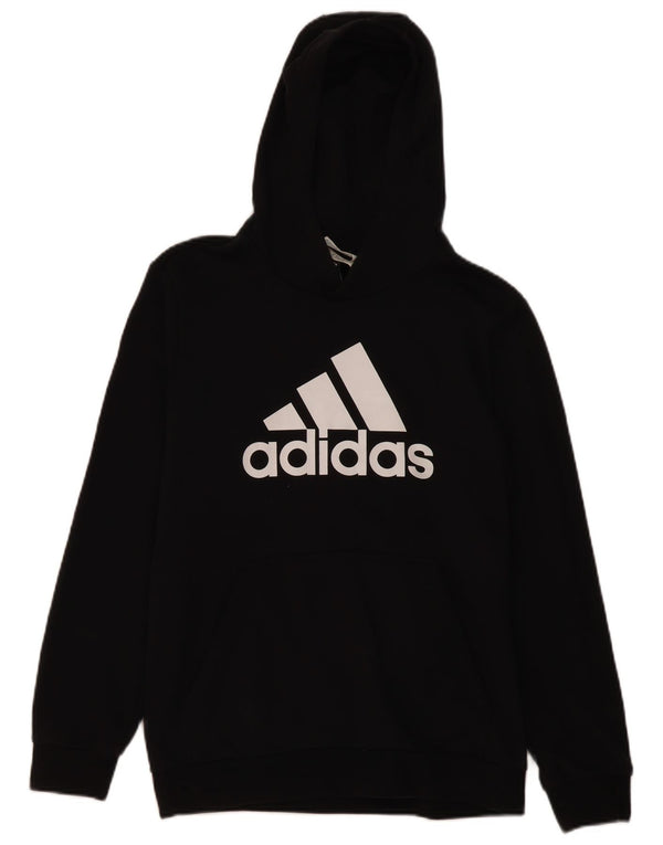 Adidas Grafisk hættetrøje til drenge 15-16 år Sort bomuld