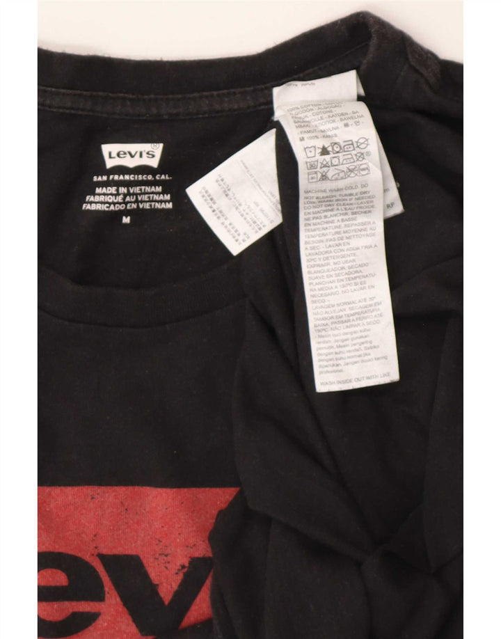 Levi's Herre grafisk T-shirt top mellem sort bomuld
