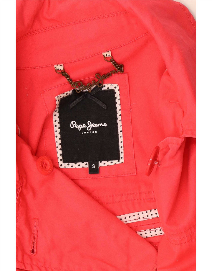 PEPE Jeans Dame Pea Coat UK 10 Small Pink