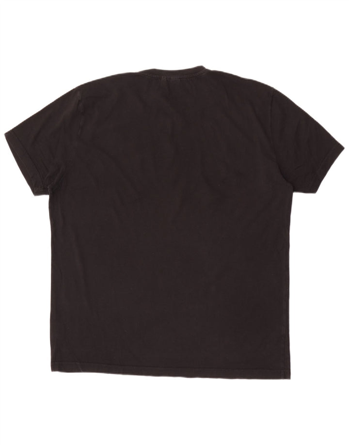 Aspesi Herre Grafisk T-Shirt Top XL Sort Bomuld