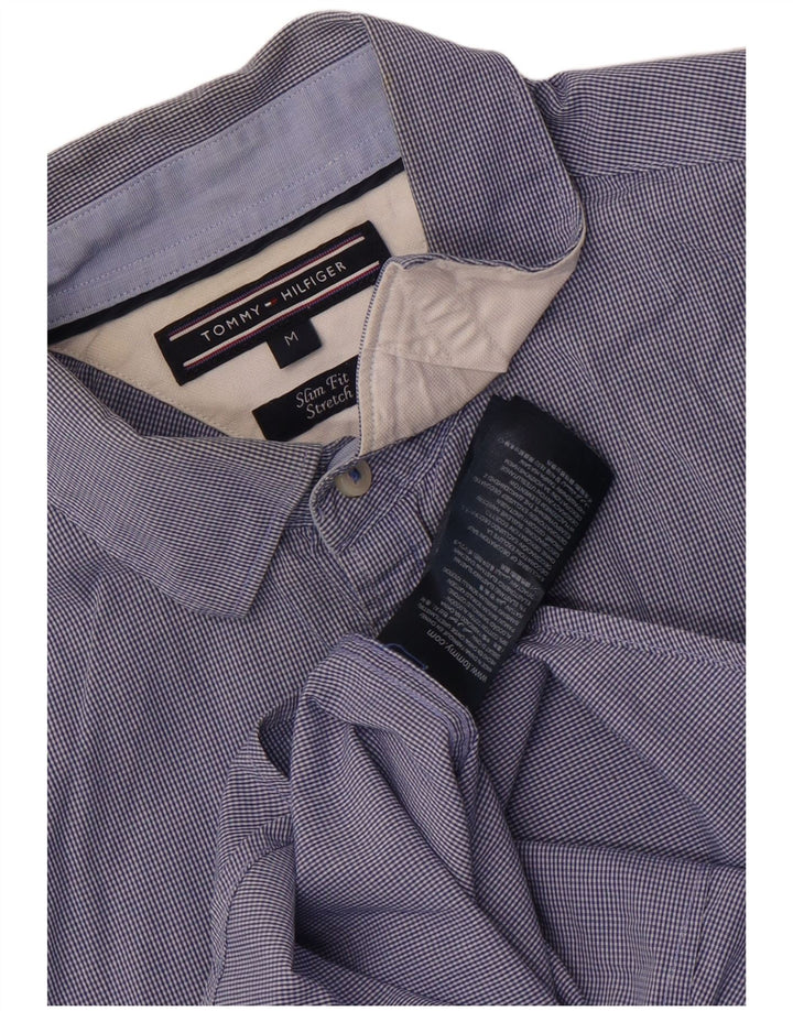 Tommy Hilfiger Herre Slim Fit skjorte Medium Blue Gingham Cotton