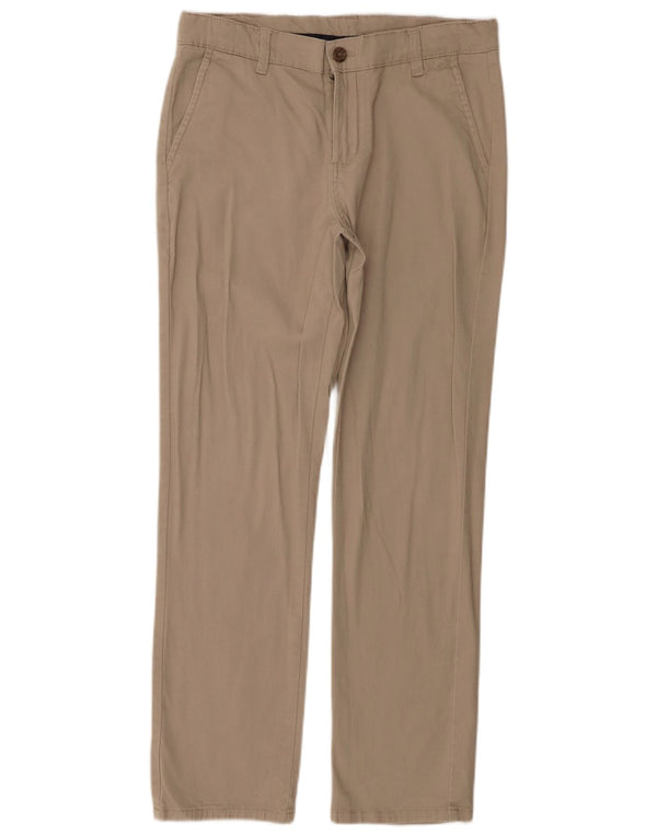 Izod Boys Husky Straight Chino Bukser 15-16 år W30 L28 Beige Bomuld