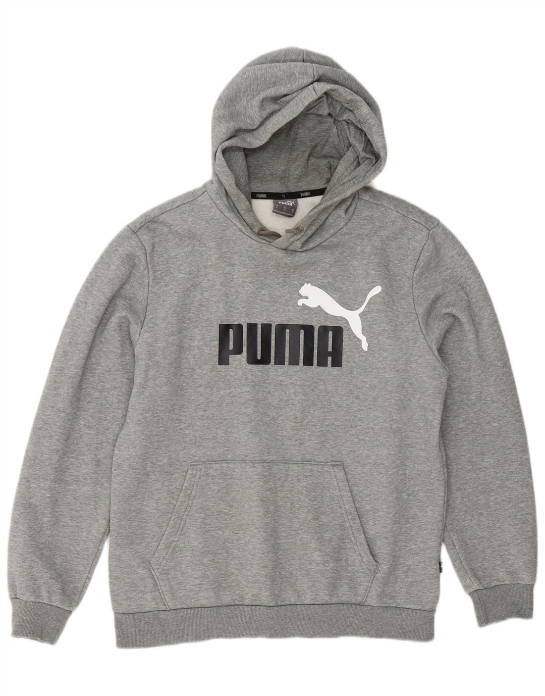 Puma Herre grafisk hættetrøje Jumper Medium Grey Flecked Bomuld