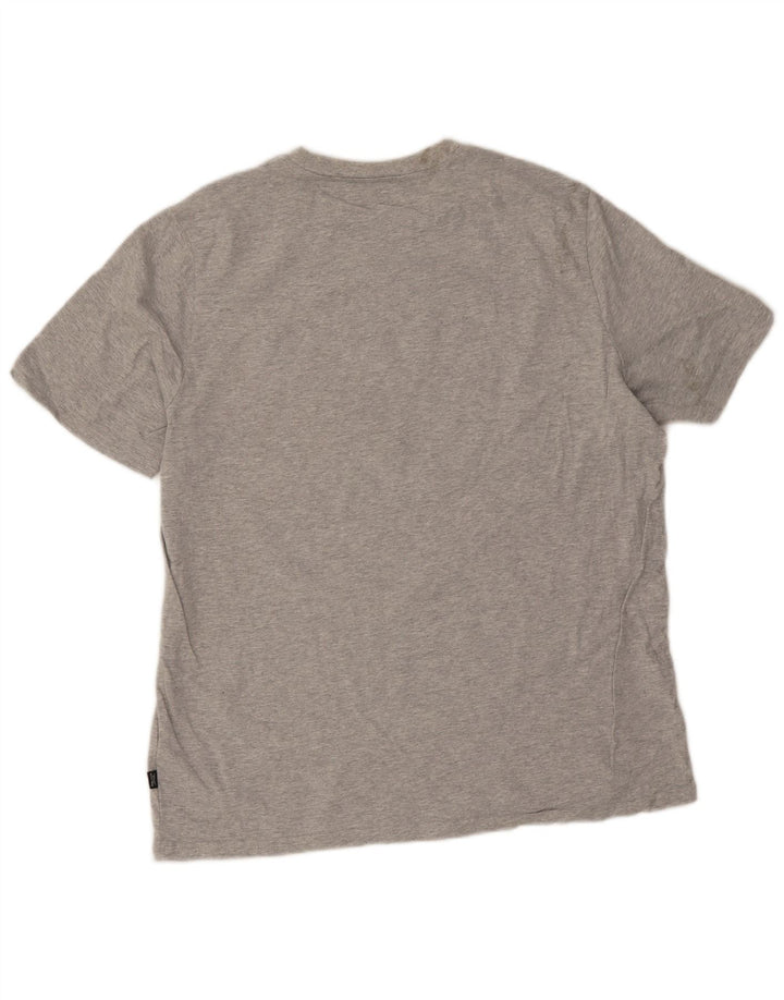 Puma Herre Grafisk T-Shirt Top Stor Grå Bomuld