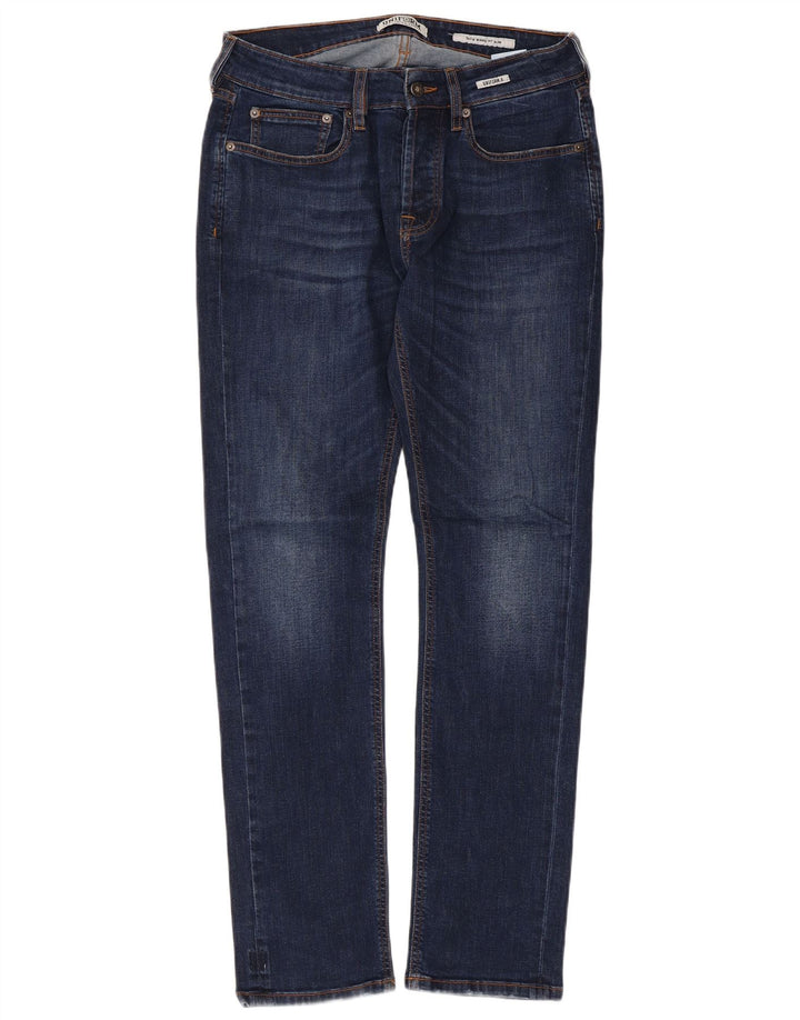 Uniform Herre Slim Jeans W32 L30 Marineblå Bomuld