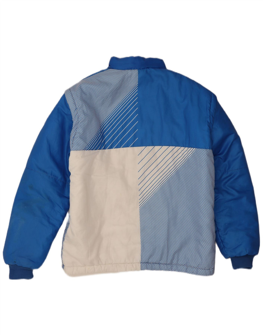 Vintage polstret herrejakke UK 42 XL Blue Colourblock